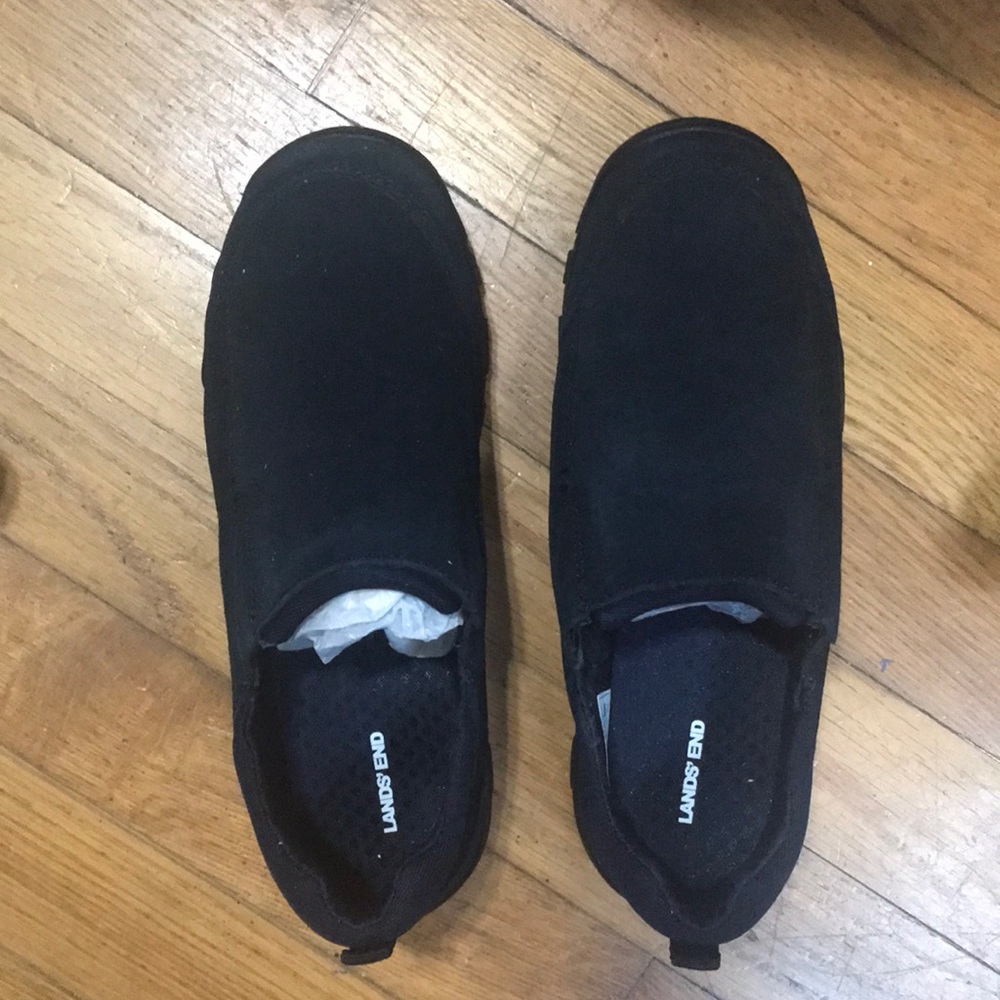 Lands’ End Youth All Weather Suede Mocs